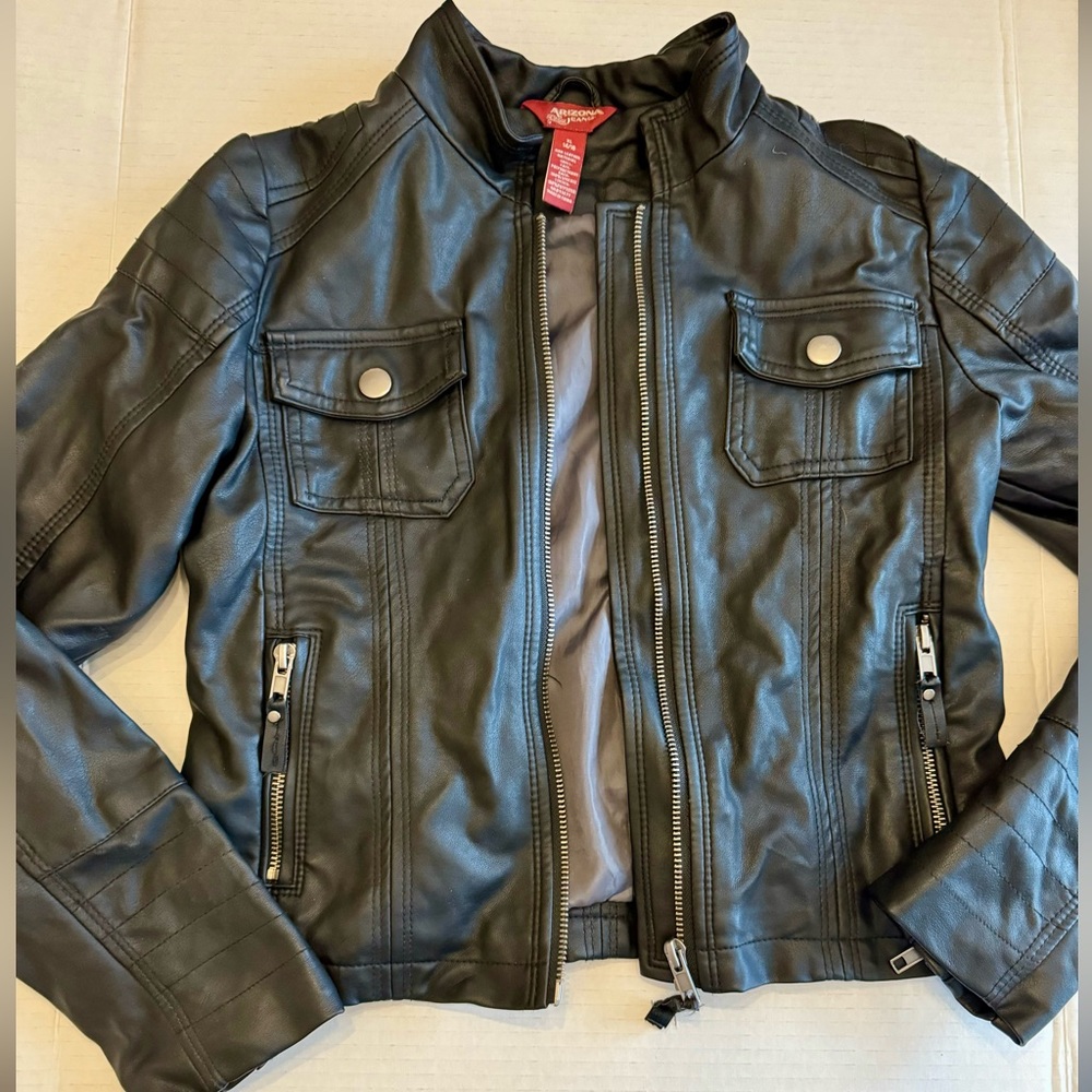 Girls Faux leather jacket - worn once